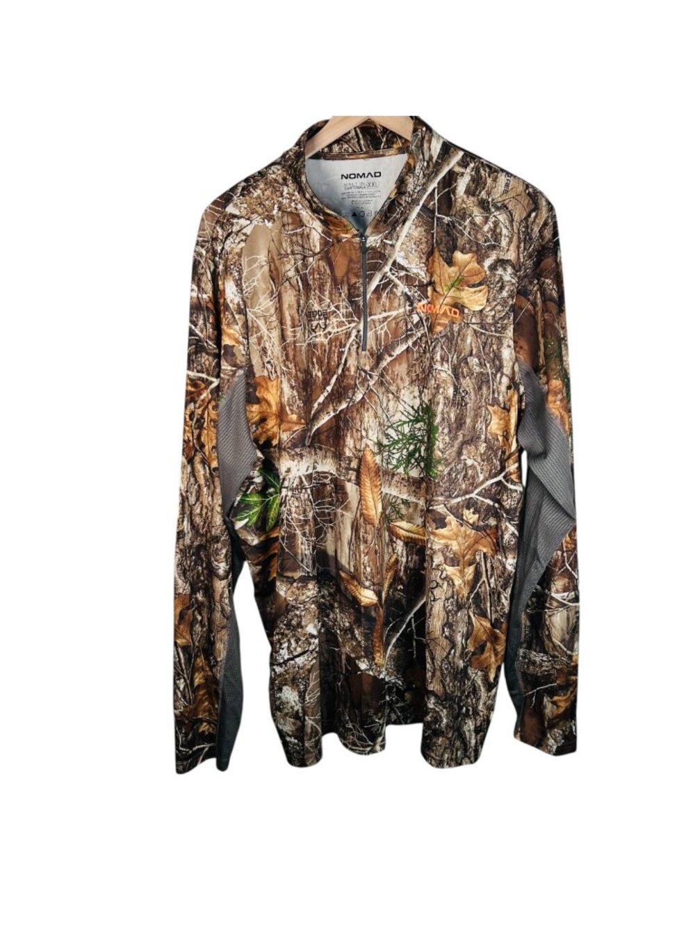 NOMAD Size XXL 1/4 Zip RealTree Camouflage Top Shirt Outdoors
